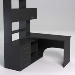 Компьютерный стол МЕНЕДЖЕР №55, Черный