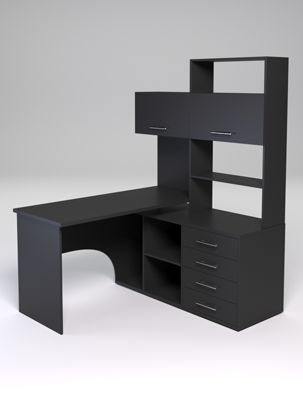 Компьютерный стол МЕНЕДЖЕР №56, Черный