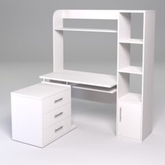 Компьютерный стол МЕНЕДЖЕР №57, Белый