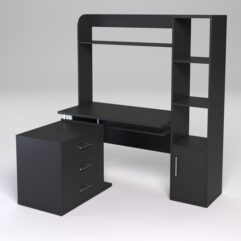 Компьютерный стол МЕНЕДЖЕР №57, Черный