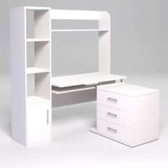 Компьютерный стол МЕНЕДЖЕР №58, Белый