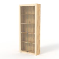 Стеллаж из ДСП Модерн №1А, Дуб Золотистый и Крем Вайс