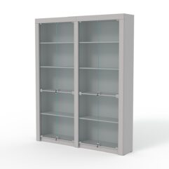 Комплект стеллажей из ДСП Модерн №1А, Серый