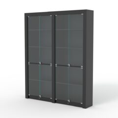 Комплект стеллажей из ДСП Модерн №1А, Черный