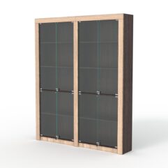 Комплект стеллажей из ДСП Модерн №1А, Дуб Венге и Дуб Сонома