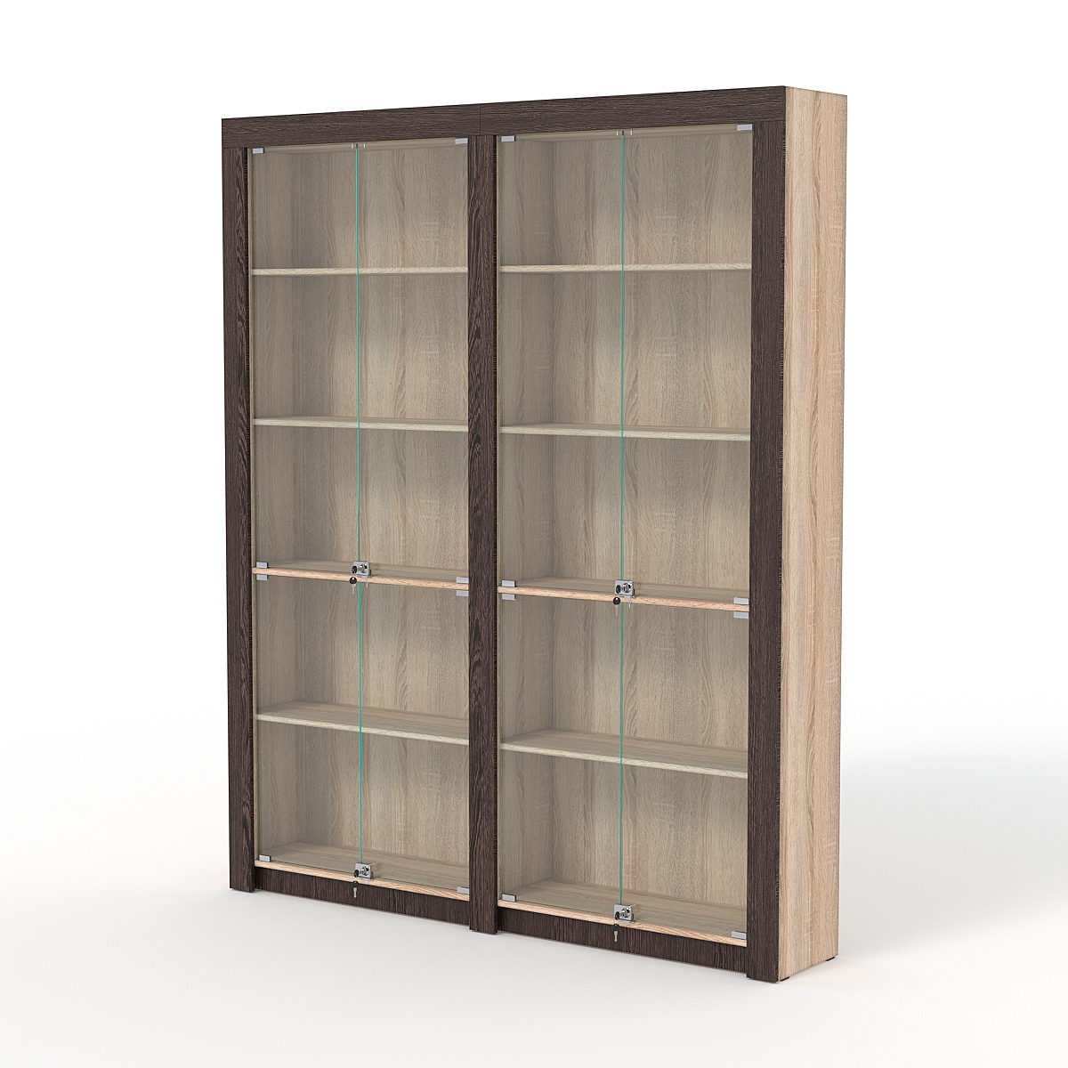 Комплект стеллажей из ДСП Модерн №1А, Дуб Сонома + Дуб Венге