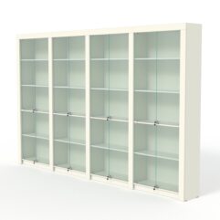 Комплект стеллажей из ДСП Модерн №3А, Белый