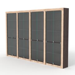 Комплект стеллажей из ДСП Модерн №3А, Дуб Венге и Дуб Сонома