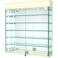 Витрина АТРИУМ настенная №1А-6, Крем Вайс