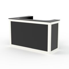 Ресепшн ЗЕФИР №13 левосторонний, Черный и Белый