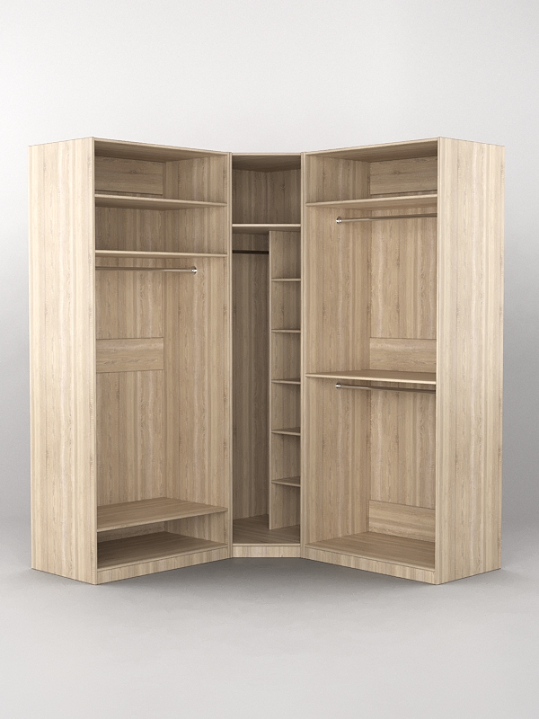 Комплект гардеробных шкафов Комфорт №9, Дуб Сонома