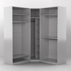 Комплект гардеробных шкафов Комфорт №9, Серый