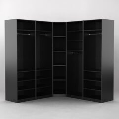 Комплект гардеробных шкафов Комфорт №10, Черный