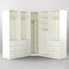 Комплект гардеробных шкафов Комфорт №11, Белый