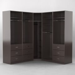 Комплект гардеробных шкафов Комфорт №11, Дуб Венге