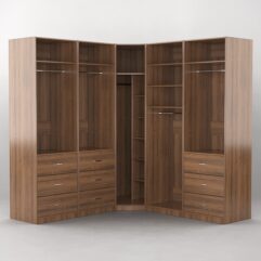 Комплект гардеробных шкафов Комфорт №11, Орех