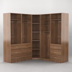 Комплект гардеробных шкафов Комфорт №13, Орех