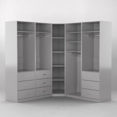 Комплект гардеробных шкафов Комфорт №13, Серый