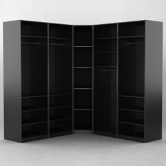 Комплект гардеробных шкафов Комфорт №14, Черный
