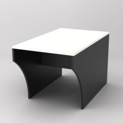 Скамейка для раздевалок ТРЕНЕР №1, Черный и Белый