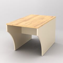 Скамейка для раздевалок ТРЕНЕР №1, Крем Вайс и Дуб Золотистый