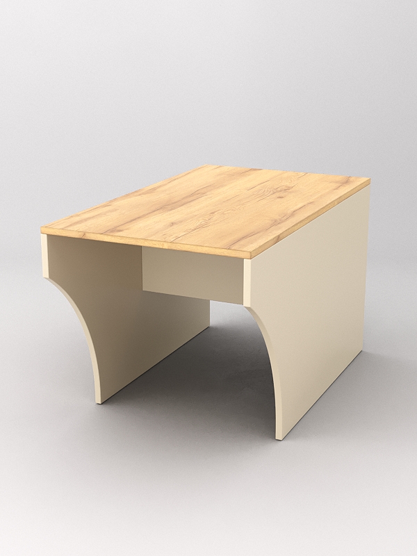 Скамейка для раздевалок ТРЕНЕР №1, Крем Вайс и Дуб Золотистый