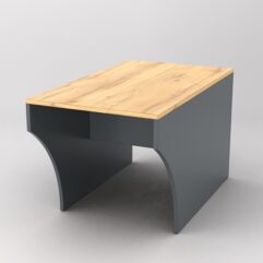 Скамейка для раздевалок ТРЕНЕР №1, Темно-серый и Дуб Золотистый