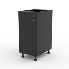 Кухонный шкаф №1А напольный (открытие дверки в левую сторону), Черный