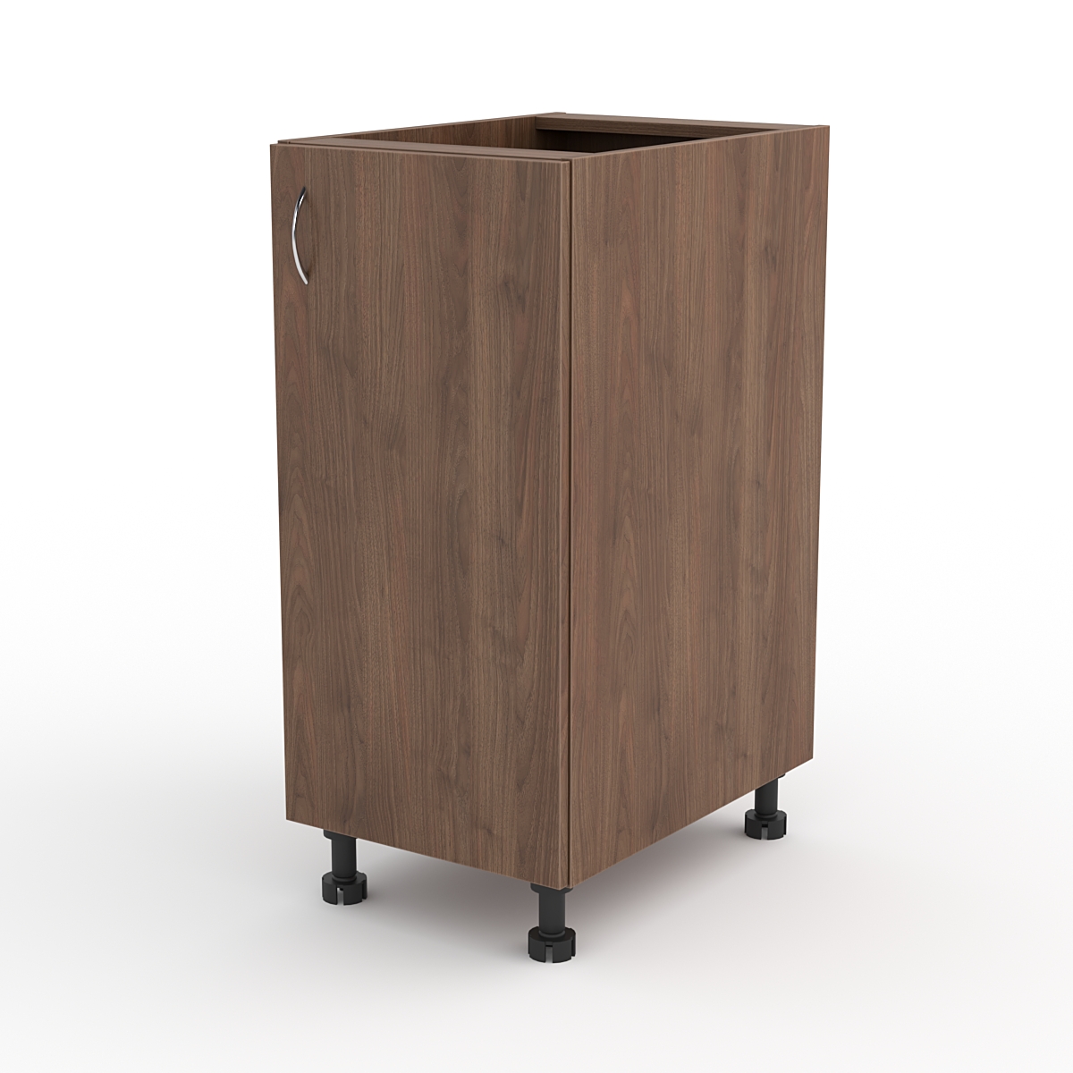 Кухонный шкаф №2Б напольный (открытие дверки в правую сторону), Орех