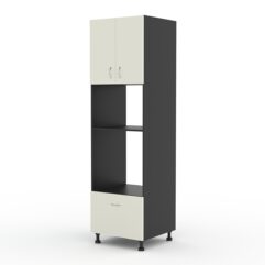 Кухонный шкаф №13 секционный напольный, Черный и Белый