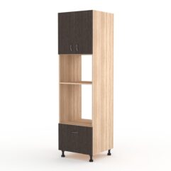 Кухонный шкаф №13 секционный напольный, Дуб Сонома + Дуб Венге