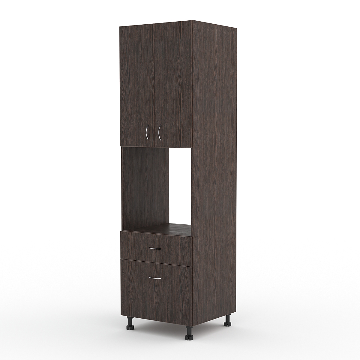 Кухонный шкаф №14 секционный напольный, Дуб Венге