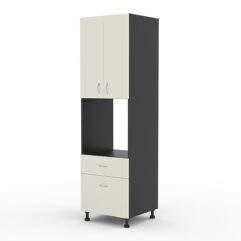 Кухонный шкаф №14 секционный напольный, Черный и Белый