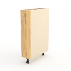 Кухонный шкаф №16 для бутылок напольный, Крем Вайс и Дуб Золотистый