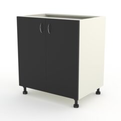 Кухонный шкаф №18 напольный, Белый и Черный