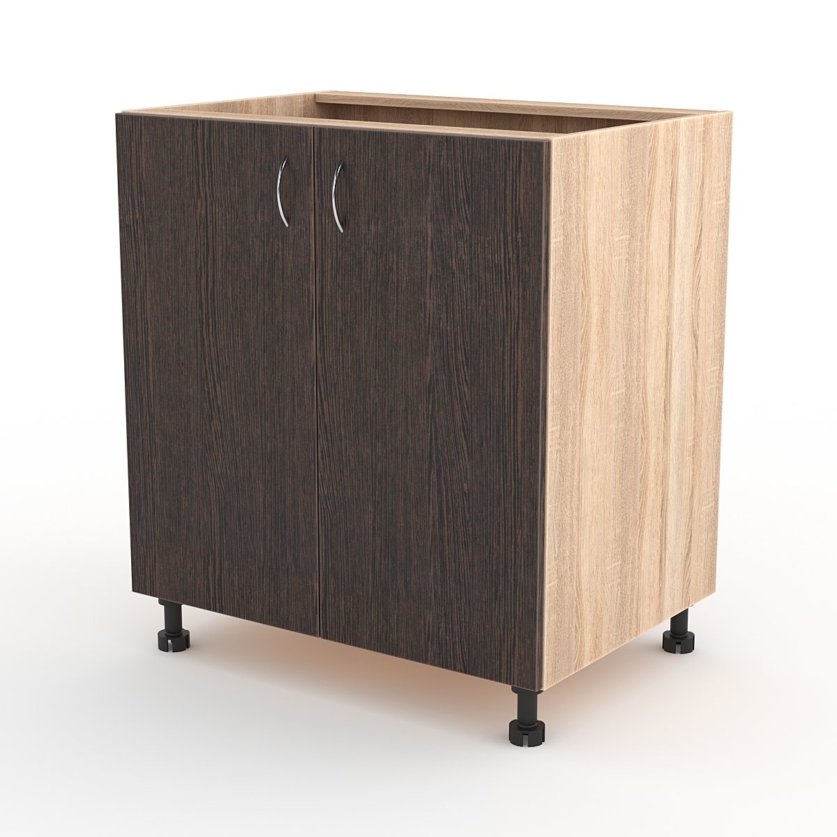 Кухонный шкаф №18 напольный, Дуб Сонома + Дуб Венге