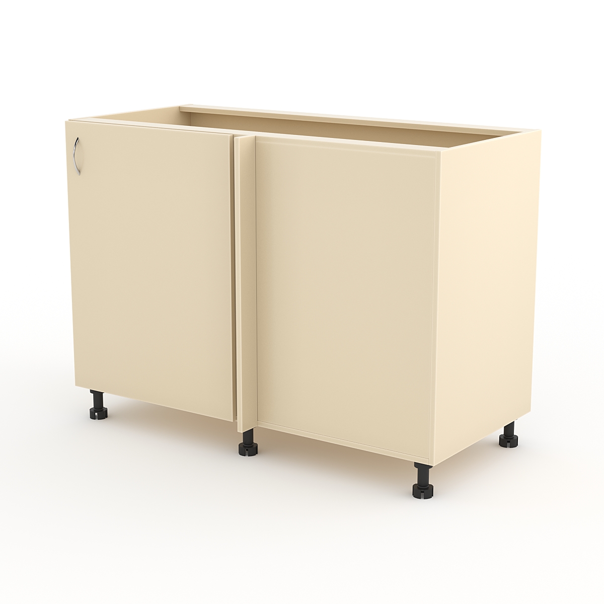 Кухонный шкаф №20А для мойки напольный левосторонний, Крем Вайс