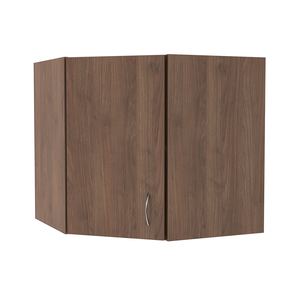 Кухонная антресоль №7 угловая настенная, Орех