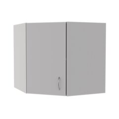 Кухонная антресоль №7 угловая настенная, Серый