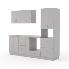 Кухонный гарнитур со столешницей 38мм №3, Серый