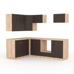 Кухонный гарнитур со столешницей 38мм №6, Дуб Сонома + Дуб Венге