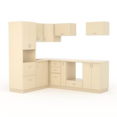 Кухонный гарнитур со столешницей 38мм №9, Крем Вайс