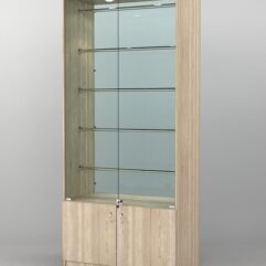 Витрина СОФИЯ №1 с регулируемыми по высоте трубами, Дуб Сонома