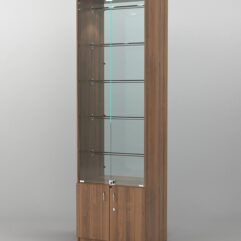 Витрина СОФИЯ №2 с регулируемыми по высоте трубами, Орех