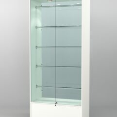 Витрина СОФИЯ №3 с регулируемыми по высоте трубами, Белый