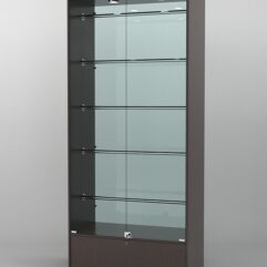 Витрина СОФИЯ №3 с регулируемыми по высоте трубами, Дуб Венге