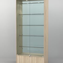 Витрина СОФИЯ №3 с регулируемыми по высоте трубами, Дуб Сонома