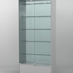 Витрина СОФИЯ №3 с регулируемыми по высоте трубами, Серый