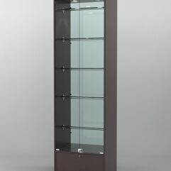 Витрина СОФИЯ №4 с регулируемыми по высоте трубами, Дуб Венге