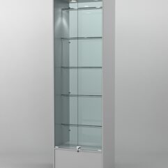 Витрина СОФИЯ №4 с регулируемыми по высоте трубами, Серый